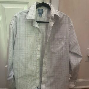 Jos. A. Bank White Checkered Men's Shirt